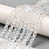 Transparent Electroplate Glass Beads Strands EGLA-A039-T3mm-B13-4