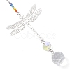 Glass Teardrop Hanging Suncatchers HJEW-JM04654-02-4