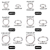 Unicraftale 1230Pcs 6 Style 304 Stainless Steel Open Jump Rings STAS-UN0024-52-6