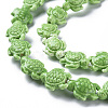 Glazed Porcelain Beads PORC-Q265-007G-3