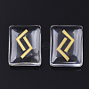 Glass Cabochons G-R461-16G-2