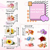 AHADERMAKER 10Pcs 10 Styles Simulation Flower Cloth Alligator Hair Clips PHAR-GA0001-01-2