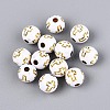 800Pcs Plating Acrylic Beads PACR-PA0001-06B-1