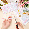 2Pcs 2 Colors Polyester Paillette Beads OCOR-CY0002-36-3