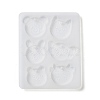 Rabbit/Dragon/Cat Pendant DIY Silhouette Silicone Mold X1-DIY-K073-09B-2