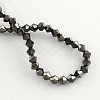 Electroplate Glass Bead Strands EGLA-R094-4mm-07-2