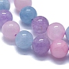 Natural Aquamarine & Rose Quartz & Amethyst Beads Strands G-D0013-68-3