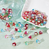 SUNNYCLUE 120Pcs 6 Colors Electroplate Glass Charms GLAA-SC0001-70-4