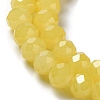Baking Paint Imitation Jade Glass Bead Strands DGLA-A034-J8MM-A24-3