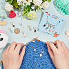 Alloy Enamel Lollipop Locking Stitch Markers HJEW-AB00124-3