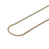 Ion Plating(IP) 304 Stainless Steel Serpentine Chain Necklace for Men Women NJEW-G076-01B-M-3