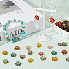 300Pcs Plating Acrylic Beads TACR-SC0001-32-4