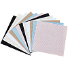 12Pcs 6 Colors 11CT Cross Stitch Fabric Sheets DIY-CY0002-77B-1