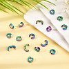 12Pairs PVD Vacuum Plating 304 Stainless Steel Clip-on Earring Findings STAS-UN0030-44-3