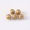 201 Stainless Steel Corrugated Beads STAS-S103-17A-G-1