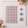 Flower Pattern Ceramics Clay Water Transfer Paper PW-WG52862-04-1