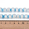 Luminous Handmade Lampwork Silver Foil Beads Strand FOIL-N029-03C-5