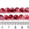Dyed Natural White Jade Beads Strands G-T138-8mm-210-16-5