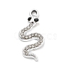 Alloy Rhinestone Pendants FIND-U026-21P-1