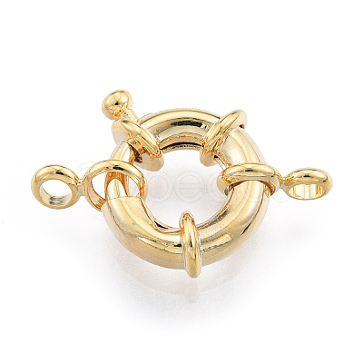 Brass Spring Clasps KK-N259-57-1