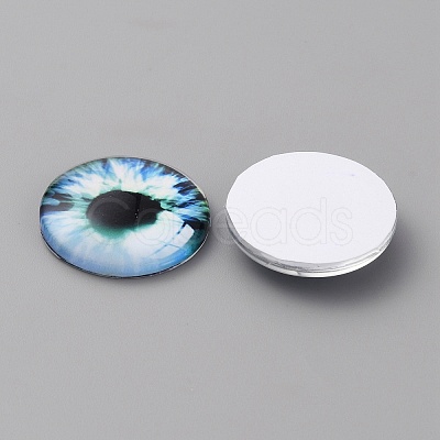 Glass Cabochons LS-GLAA-WH0033-75G-10-1