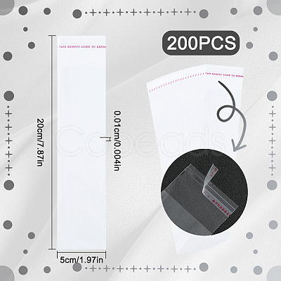 2 Bags Transparent OPP Cellophane Packaging Bags OPP-SP0001-01-1