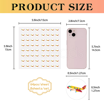 Waterproof Self-Adhesive Picture Stickers DIY-WH0370-007-1