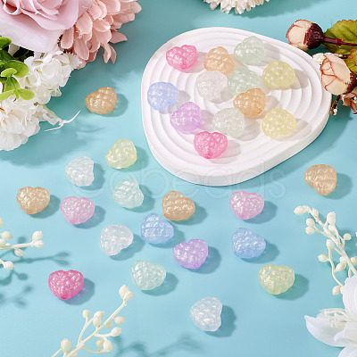 Luminous Transparent Acrylic Beads LACR-TA0001-07E-1