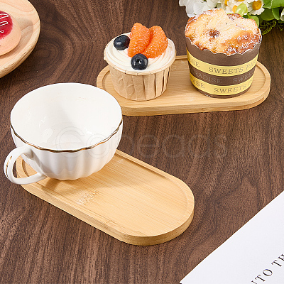 2Pcs Wood Round Incense Plate AJEW-CN0003-62-1