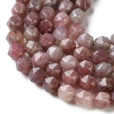 Natural Purple Madagascar Rose Quartz Beads Strands GG-CBABD99-05-1