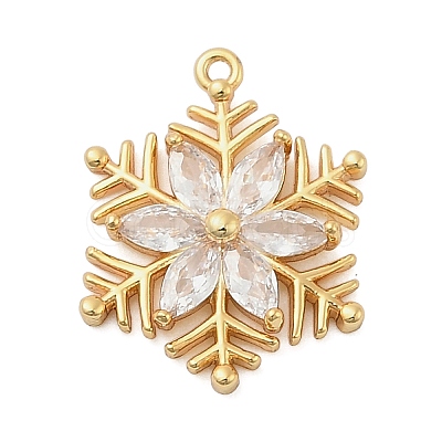 Brass Micro Pave Cubic Zirconia Pendatns LS-KK-I380-02G-1
