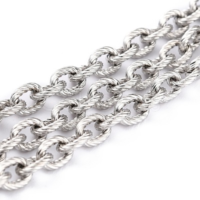 Tarnish Resistant 304 Stainless Steel Rolo Chains CHS-O010-02P-1