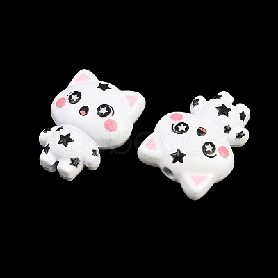 Baking Paint Zinc Alloy Beads AL-CBA032C-07-1