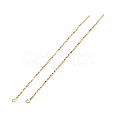 Ion Plating(IP) 304 Stainless Steel Stud Earring Finding X-STAS-E161-07G-1