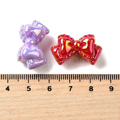 UV Plating Opaque Acrylic Beads MACR-F083-07-1