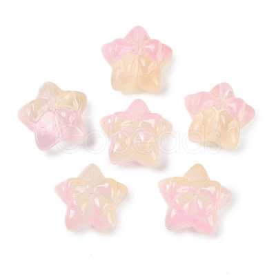 Transparent Spray Paint Glass Beads X1-GLAA-H035-02H-1