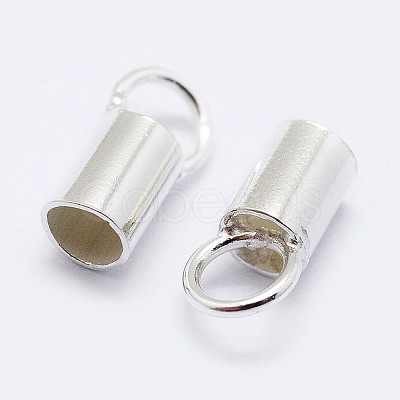 925 Sterling Silver Cord Ends STER-F036-21S-1.5mm-1
