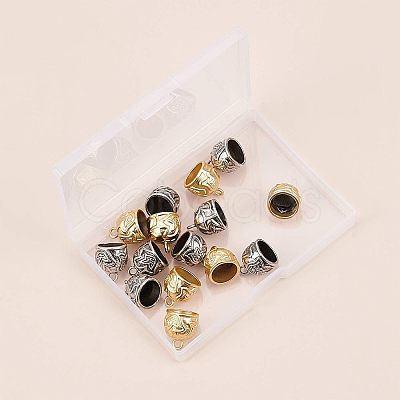 Tibetan Style Alloy Cord Ends TIBEP-CA0001-01-NR-1