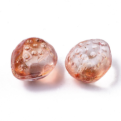Transparent Spray Painted Glass Beads LS-GLAA-R215-01-B06-1