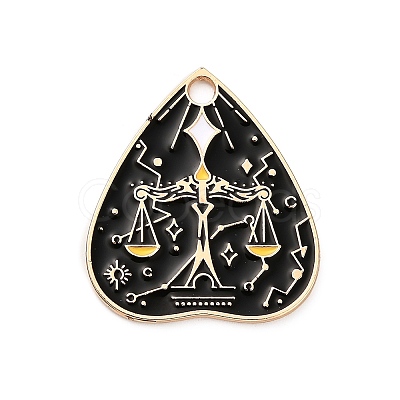 Alloy Enamel Pendants FIND-V001-01G-04-1