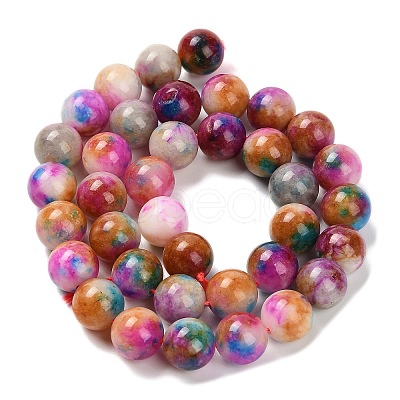 Natural White Jade Beads Strands G-Z097-A01-10mm-A-1