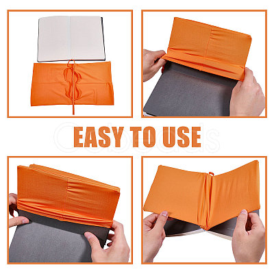 Elastic Cloth Book Cover AJEW-WH0696-009B-1
