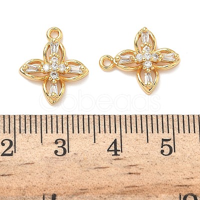 Brass Micro Pave Cubic Zirconia Pendants KK-A281-12A-G-1