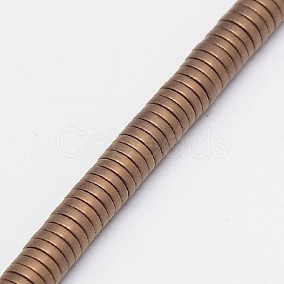 Electroplate Non-magnetic Synthetic Hematite Beads Strands G-J164B-3mm-01-1