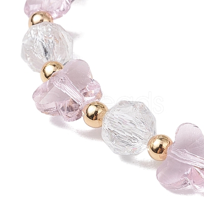 Glass Beads Stretch Bracelets BJEW-JB11414-01-1