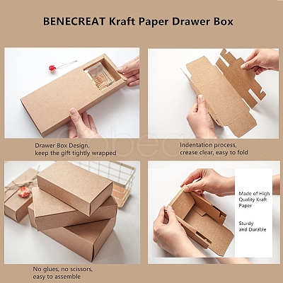 Kraft Paper Folding Box CON-WH0010-01L-D-1