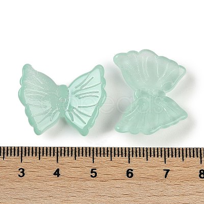 Spray Painted Glass Beads GLAA-Z007-02D-1