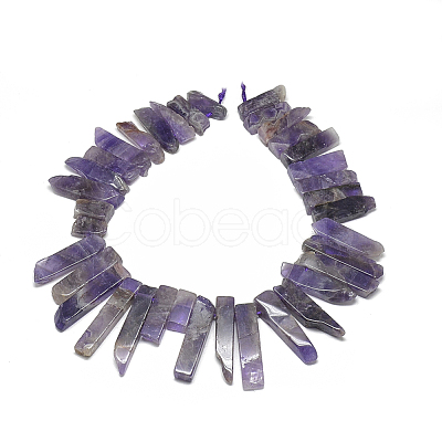 Natural Amethyst Beads Strands G-S318-03-1