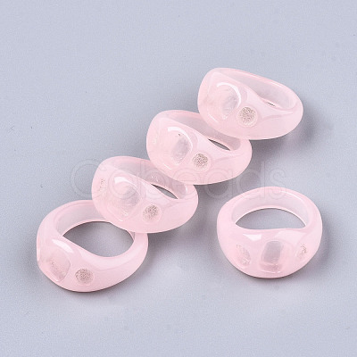 Resin Finger Rings X-RJEW-N033-008-C02-1