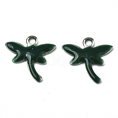 201 Stainless Steel Enamel Charms STAS-N088-19D-1